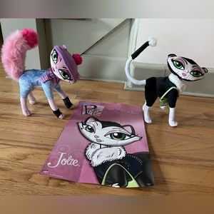 Bratz Petz Catz: Rare "Tokyo Catz: Nami" Posable Plush and First Edition Jolie.